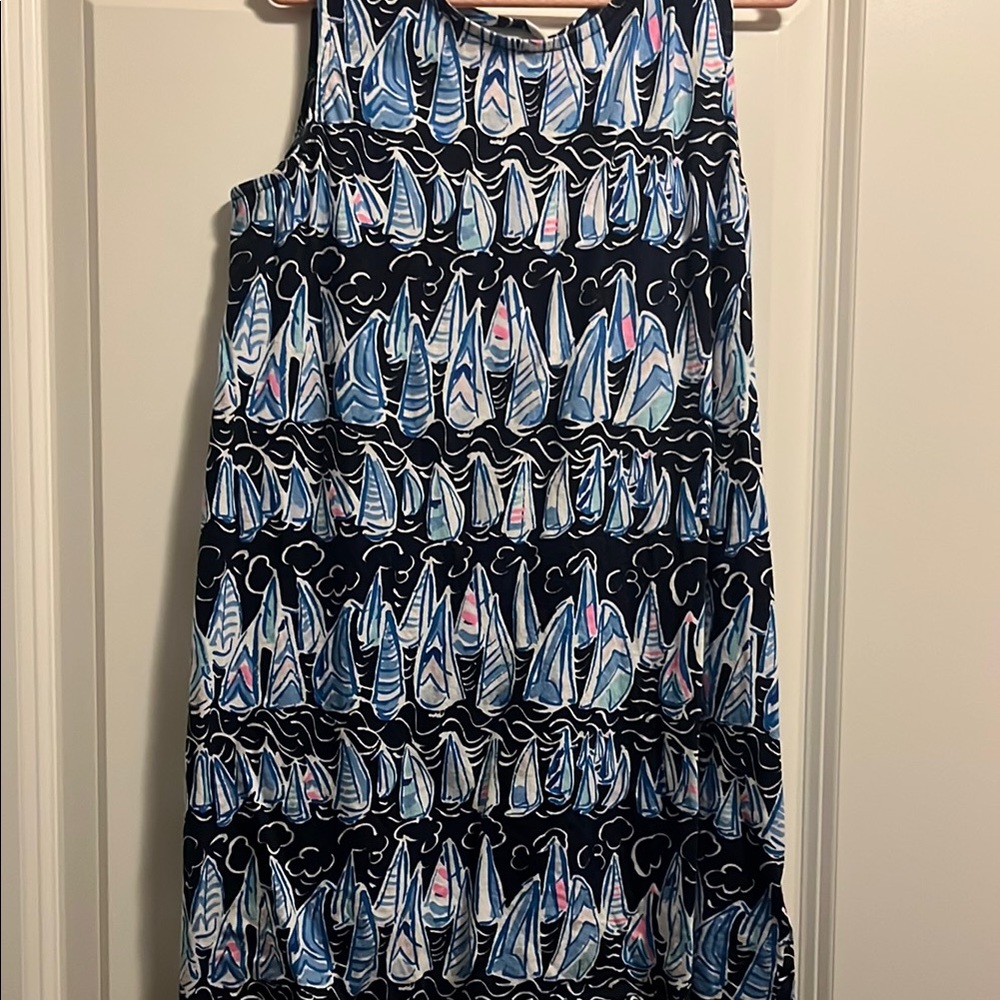 ⛵️ Lilly Pulitzer Girls Sleeveless Sailboat Print Dress like 🆕